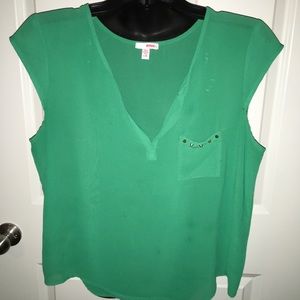 Green Sheer Blouse